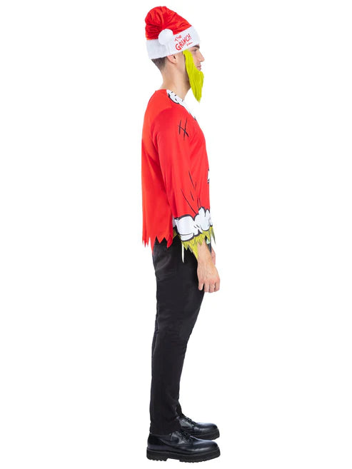 Dr Seuss The Grinch Santa Kit for Men 3