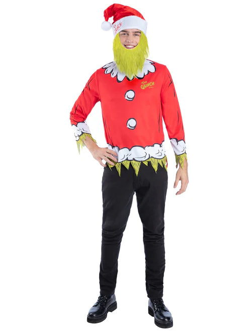 Dr Seuss The Grinch Santa Kit for Men
