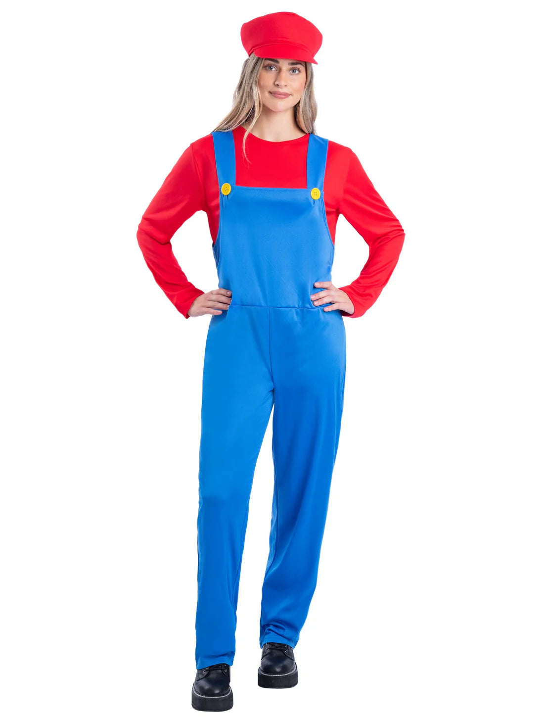 Red Plumber Super Mario Costume for Men 3