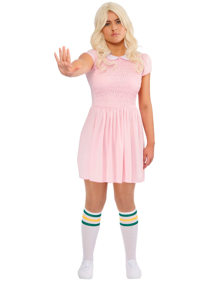 Eleven Stranger Things Pink Dress Costume for Women