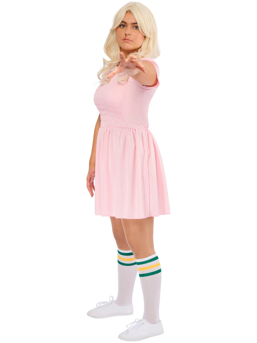 Eleven Stranger Things Pink Dress Costume for Women