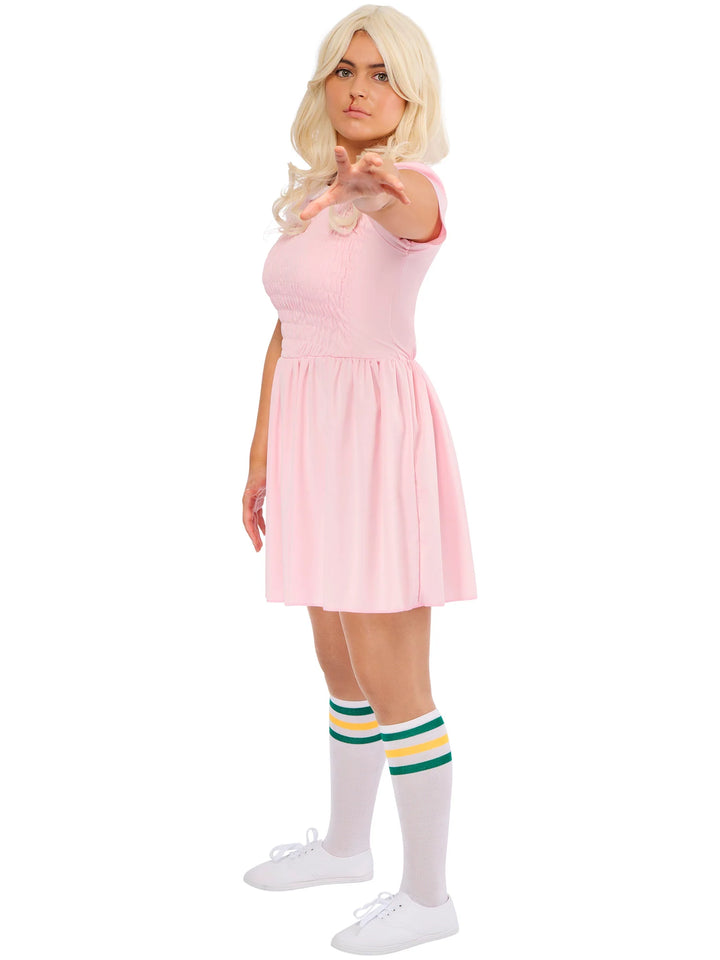Eleven Stranger Things Pink Dress Costume for Women