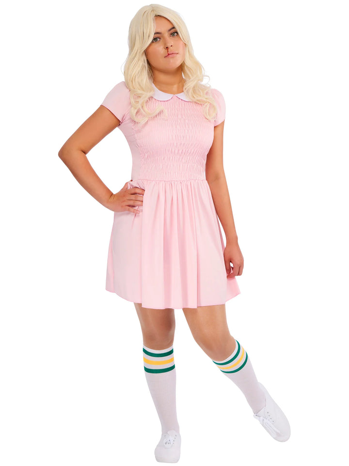 Eleven Stranger Things Pink Dress Costume for Women