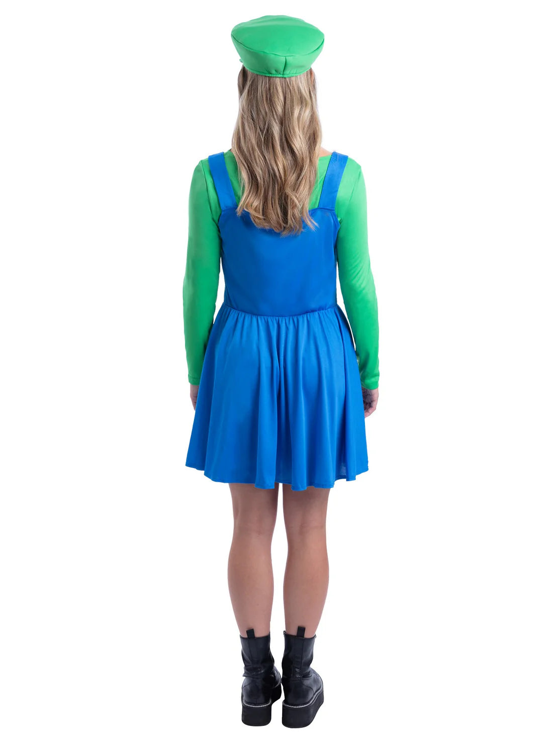 Green Plumber Costume Luigi Dress for Women 2