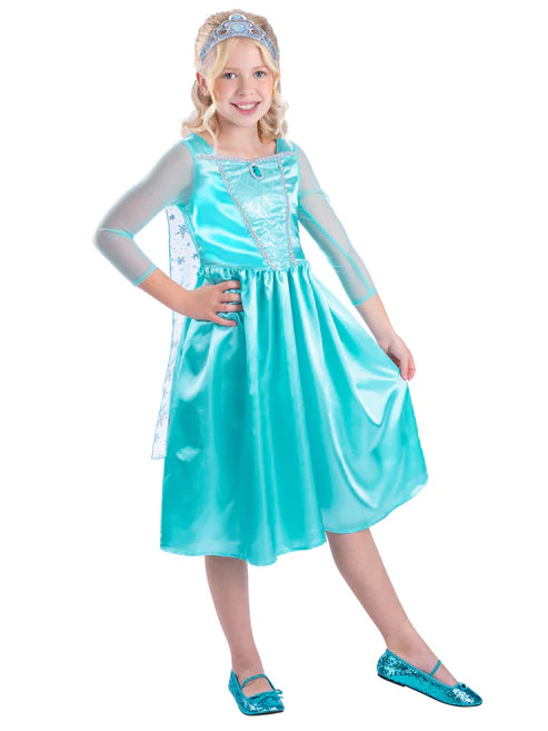 Ice Princess Costume Blue Elsa Dress for Girls