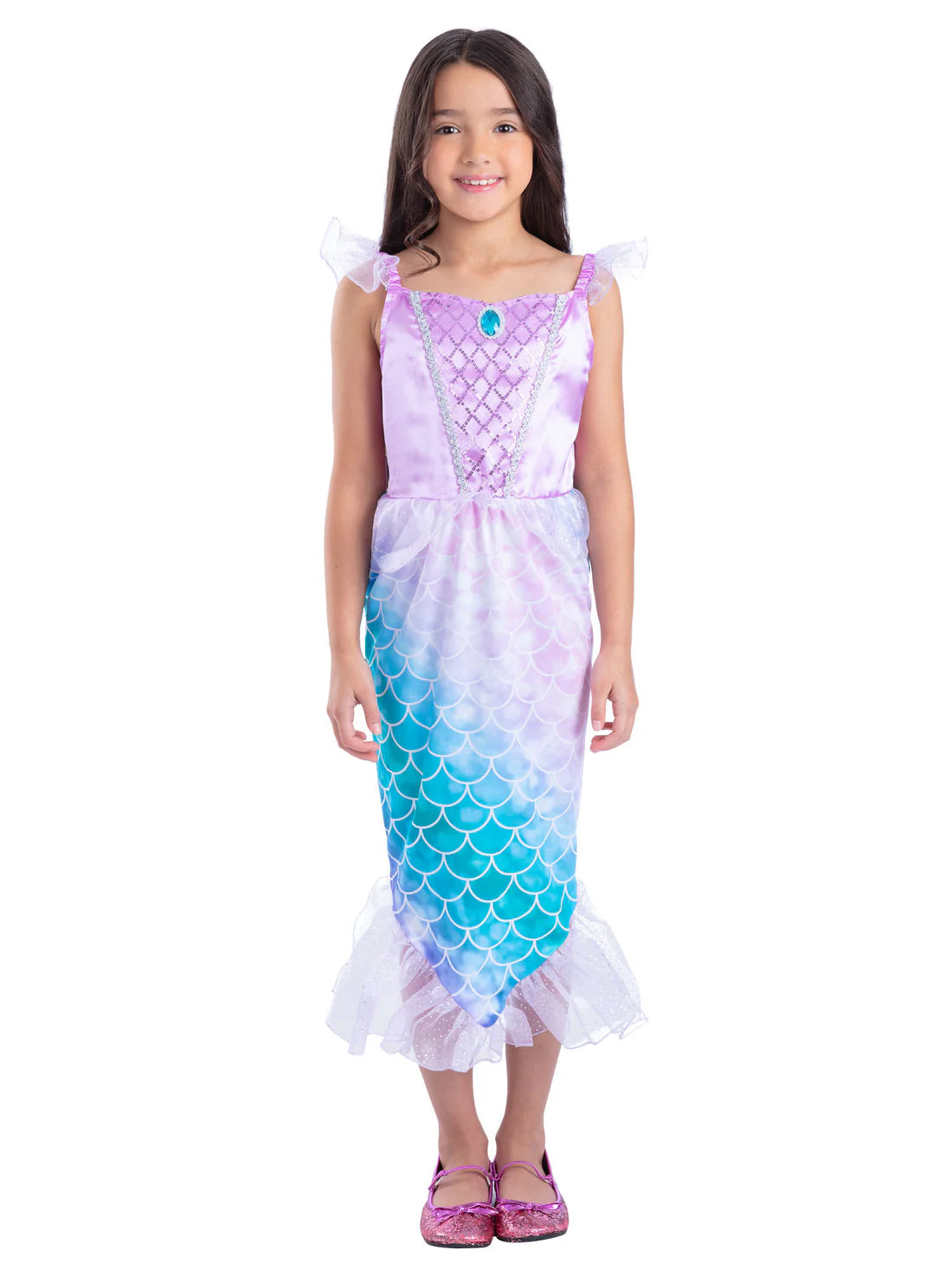 Mermaid Princess Costume Dress for Girls 2