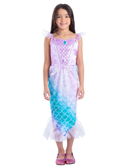 Mermaid Princess Costume Dress for Girls 2
