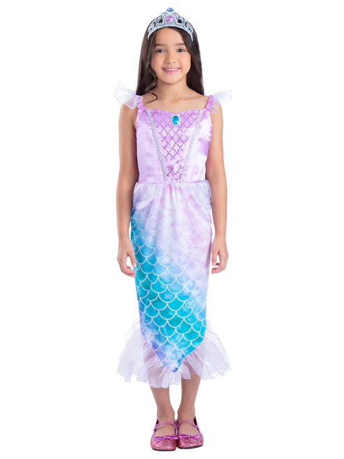 Mermaid Princess Costume Dress for Girls