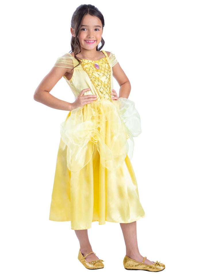 Golden Princess Costume Yellow Dress