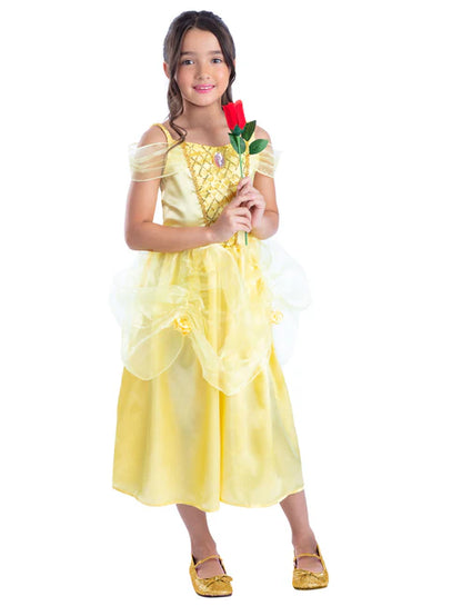 Golden Princess Costume Yellow Dress 3