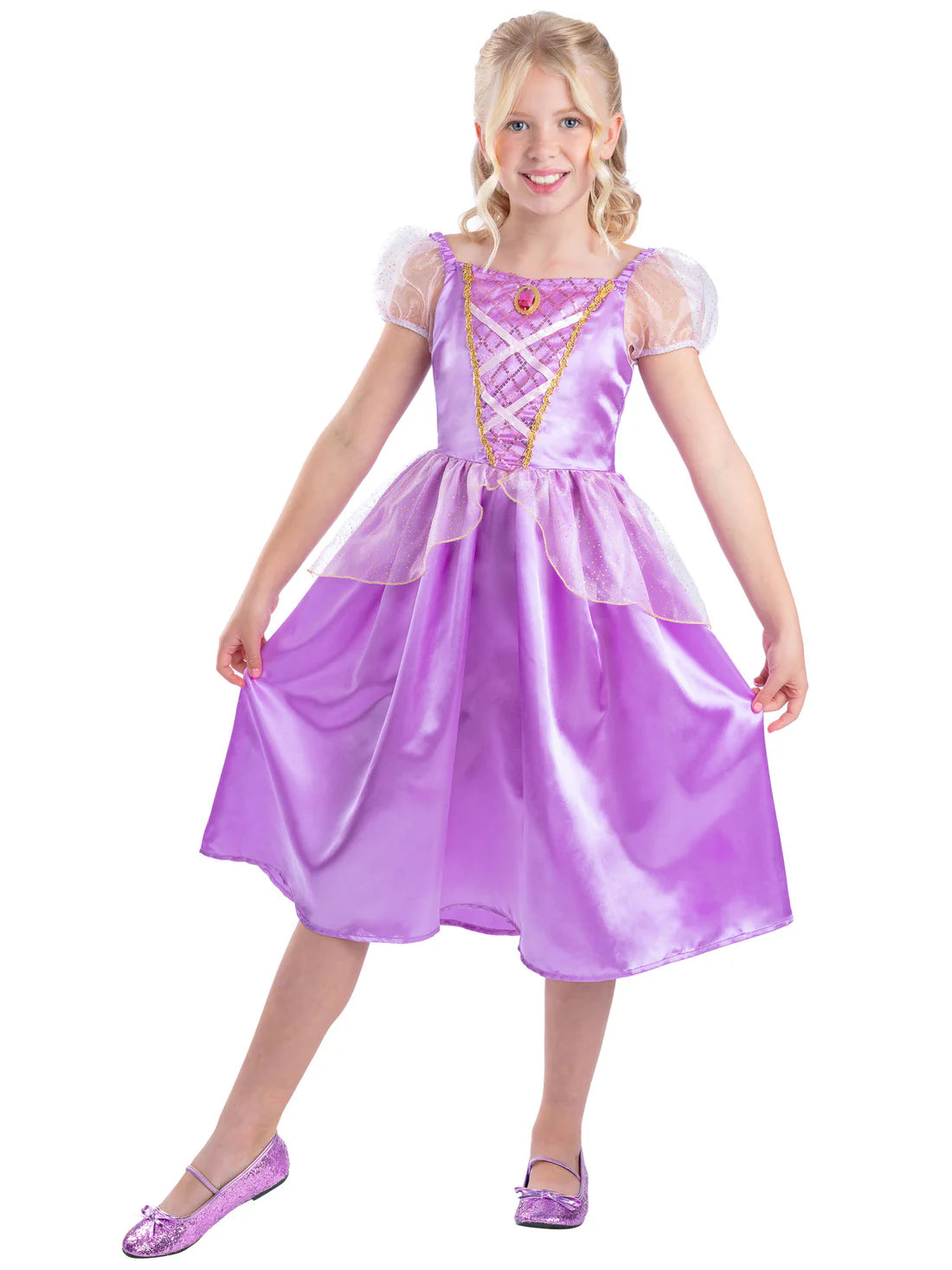 Purple Princess Costume Rapunzel Dress for Girls 2