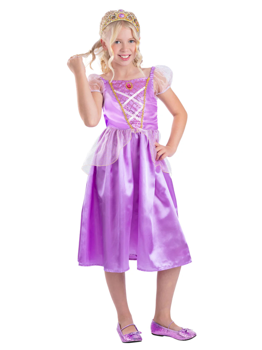 Purple Princess Costume Rapunzel Dress for Girls 1