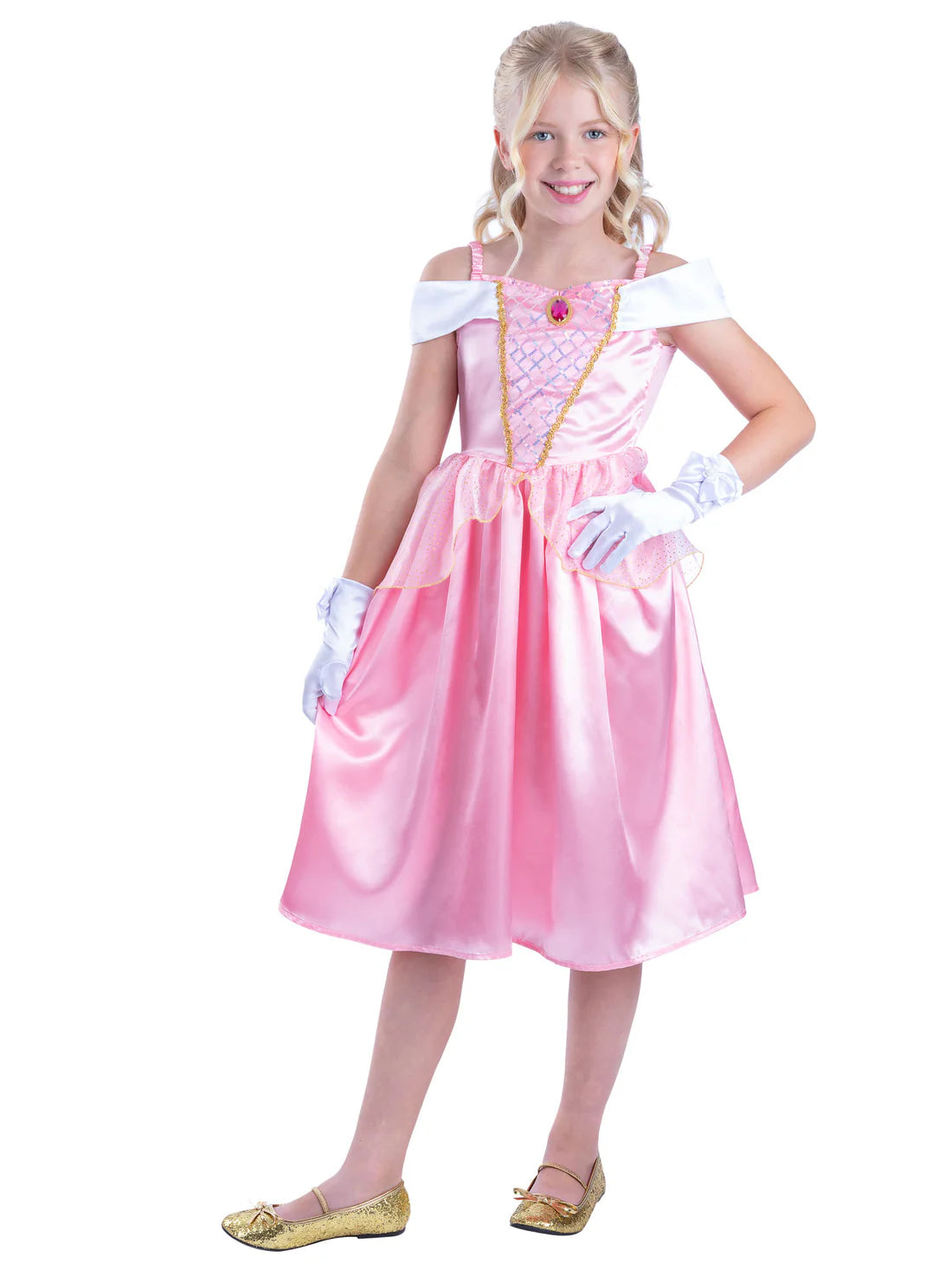 Sleeping Princess Costume Pink Dress for Girls 2