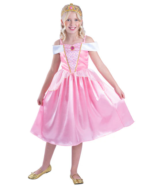 Sleeping Princess Costume Pink Dress for Girls 1