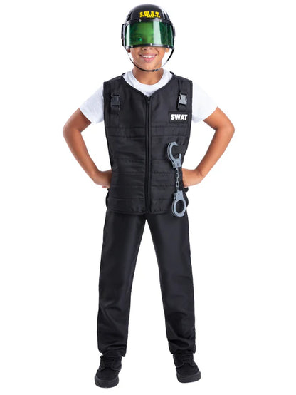 Swat Costume with Vest Hat and 4 Piece Toy Set 3