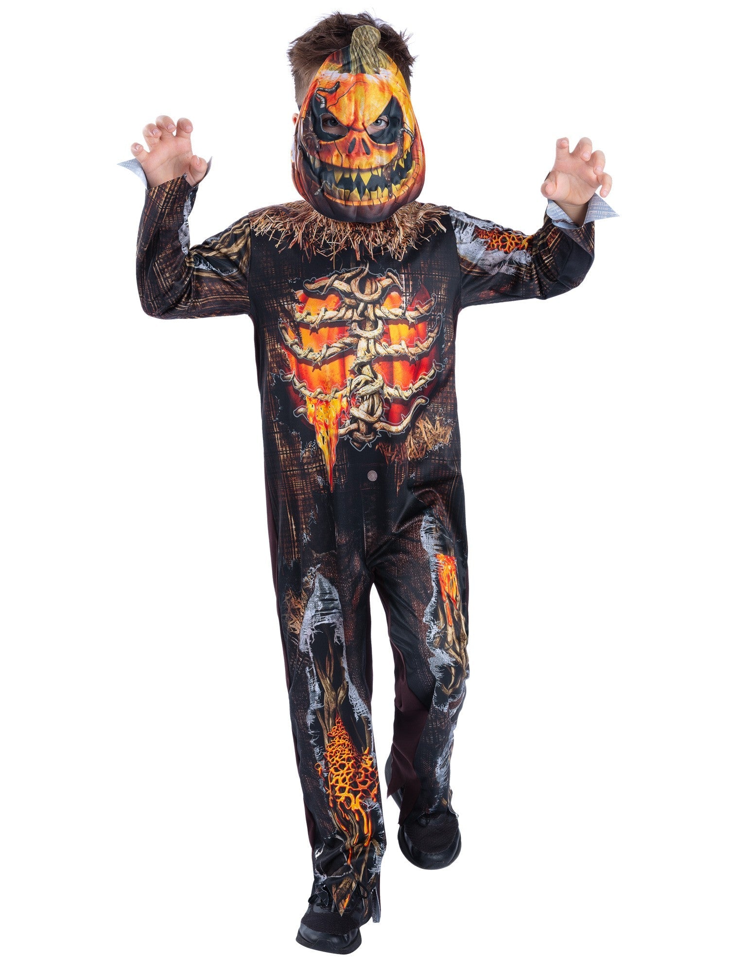 Evil Pumpkin Costume for Kids 1