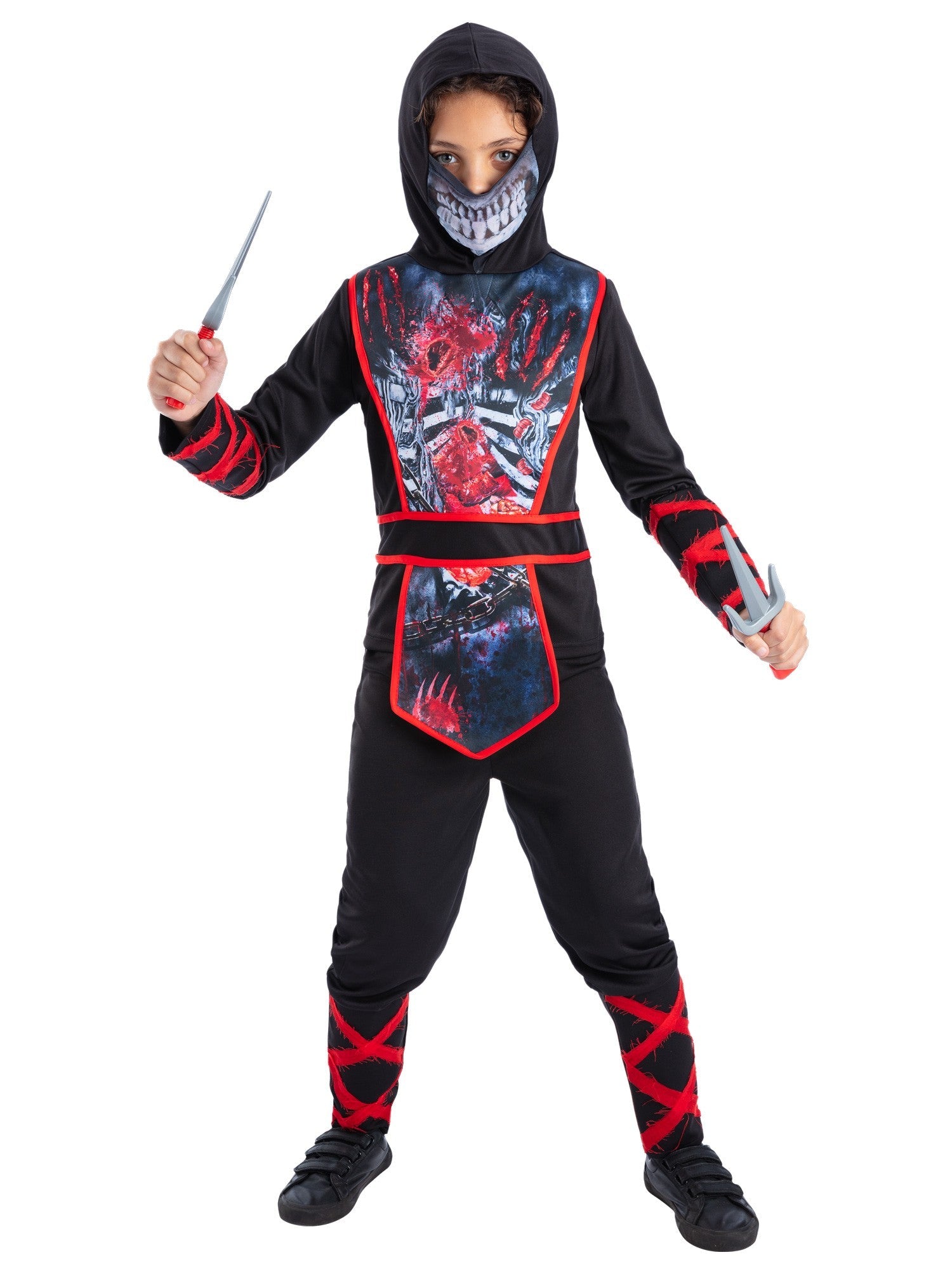 Zombie Ninja Costume Set for Kids 1