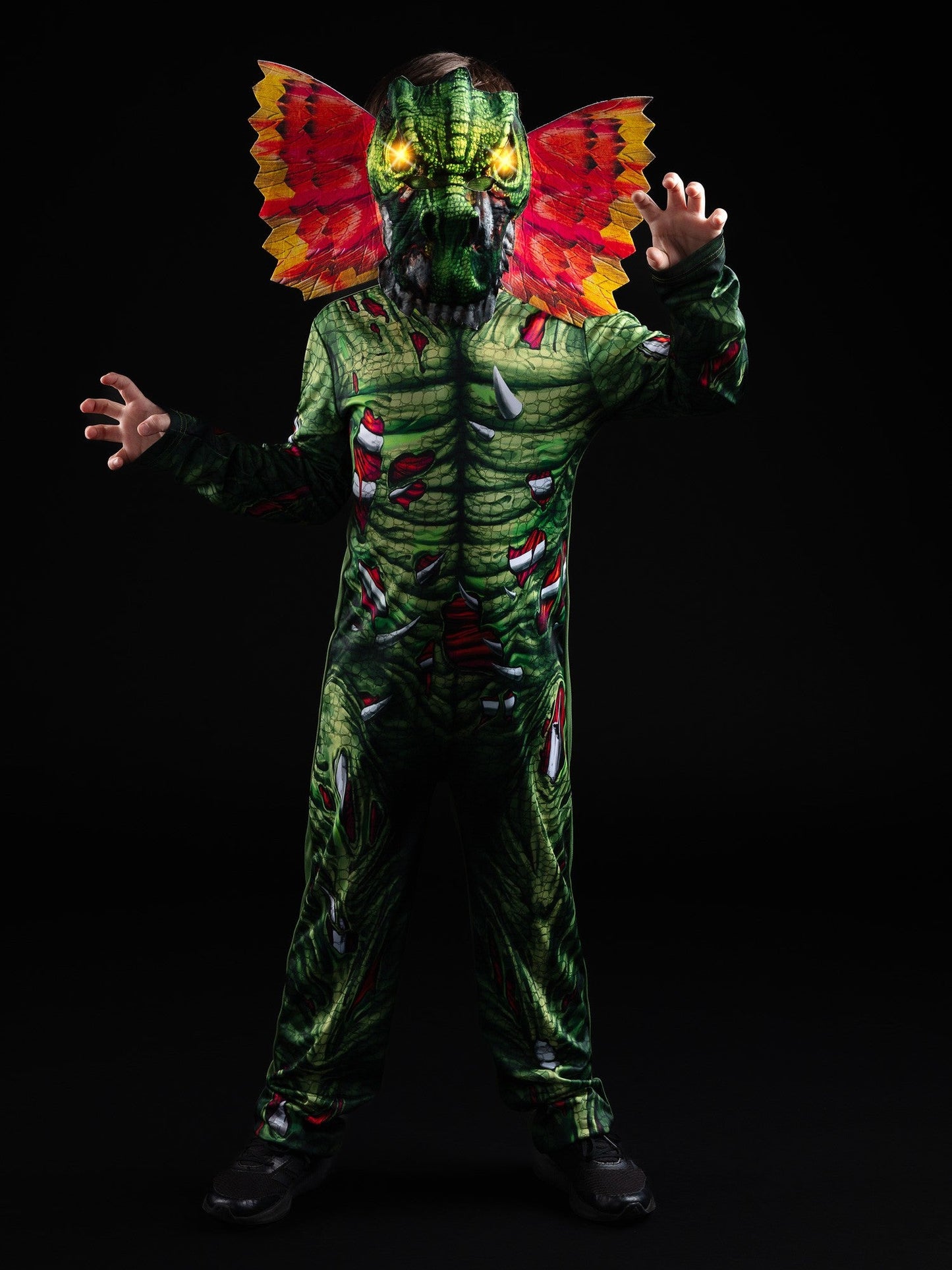 Light Up Zombie Dilophosaurus Dinosaur Costume 5