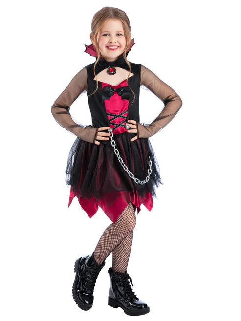 Grunge Vampire Costume for Girls Goth Outfit 1