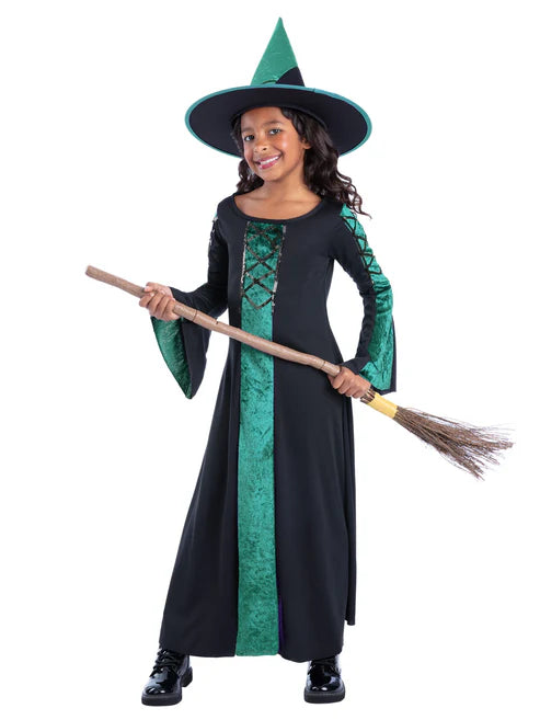 Bewitched Costume Green Dress for Girls Bewitched Outfit 2