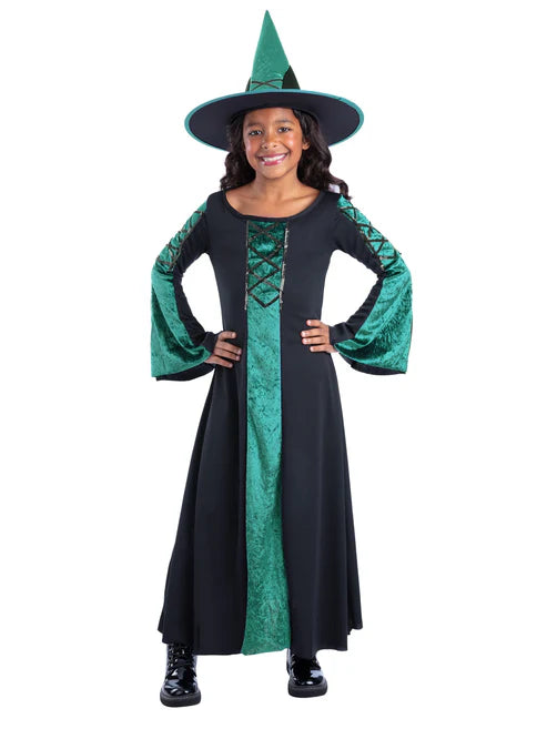Bewitched Costume Green Dress for Girls Bewitched Outfit 1