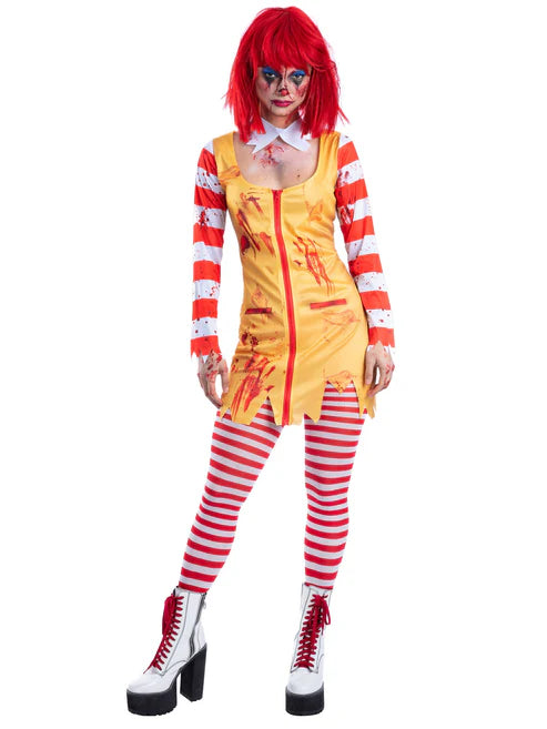 Kreepy Killer Clown Costume for Women 1