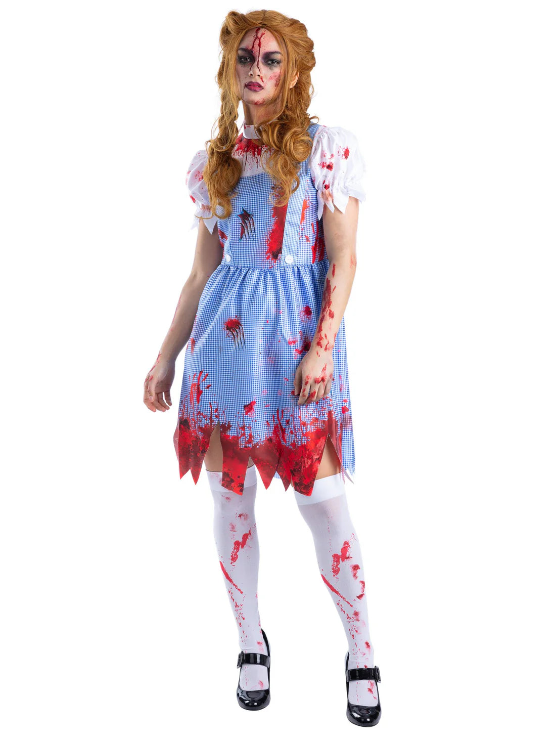 Zombie Country Girl Costume Dorothy Dress for Women 1