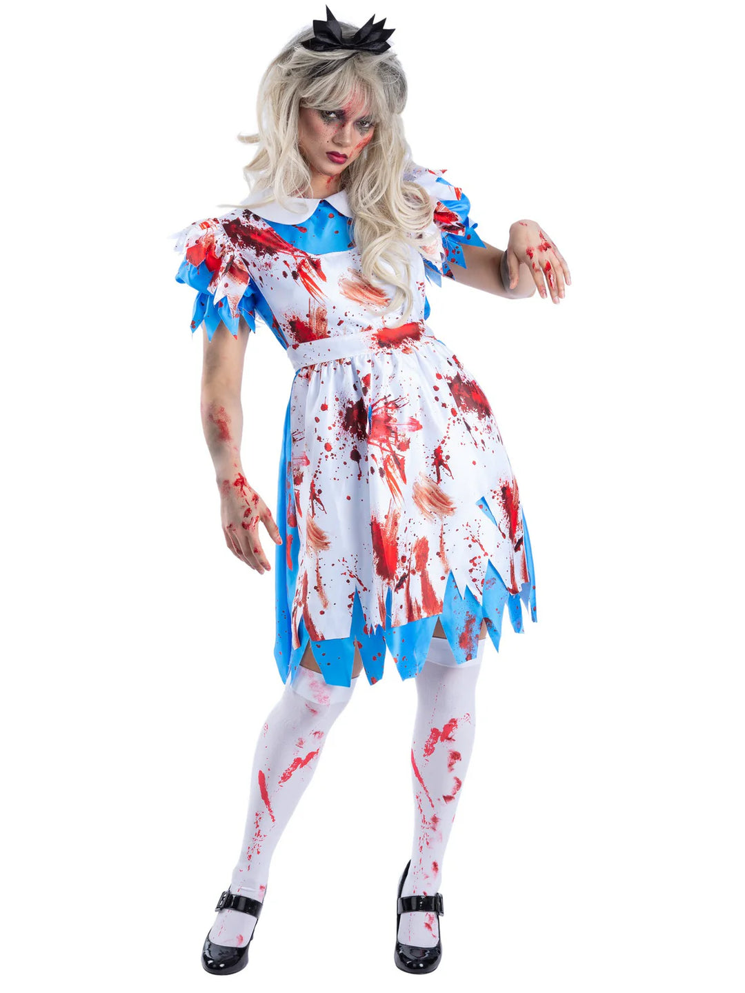 Zombie Wonderland Costume Alice Horror Dress