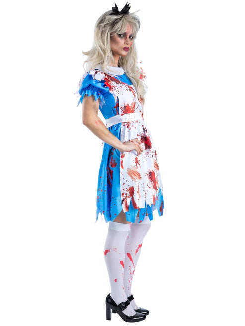 Zombie Wonderland Costume Alice Horror Dress 4