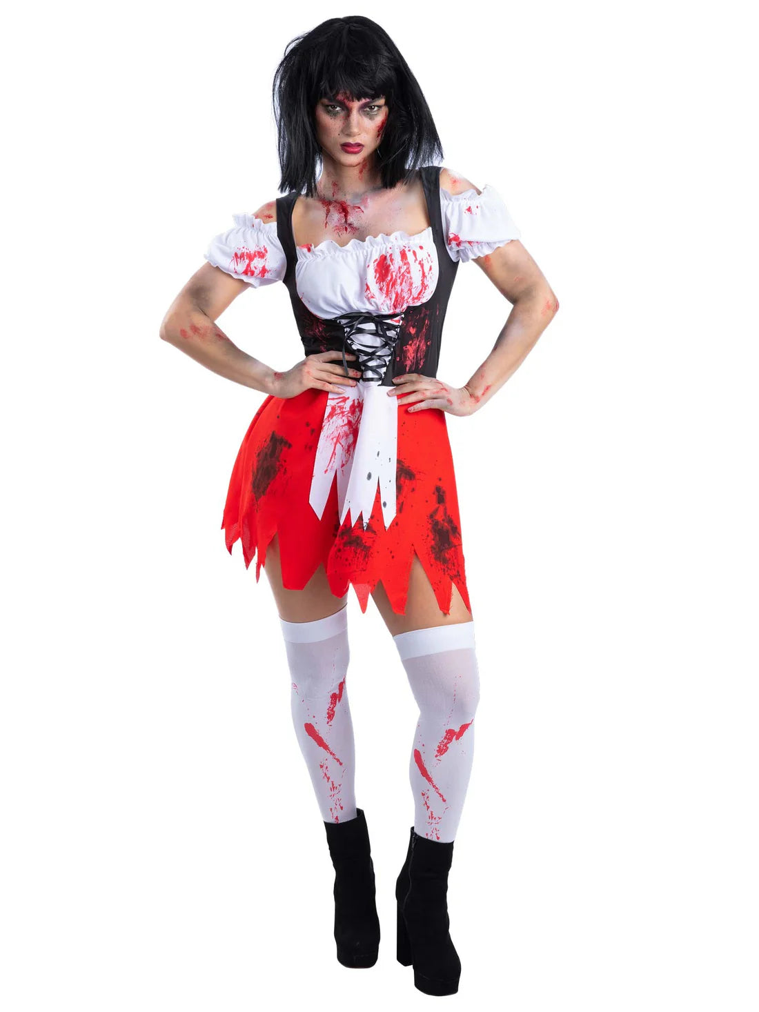 Zombie Red Riding Hood Costume Dress 2
