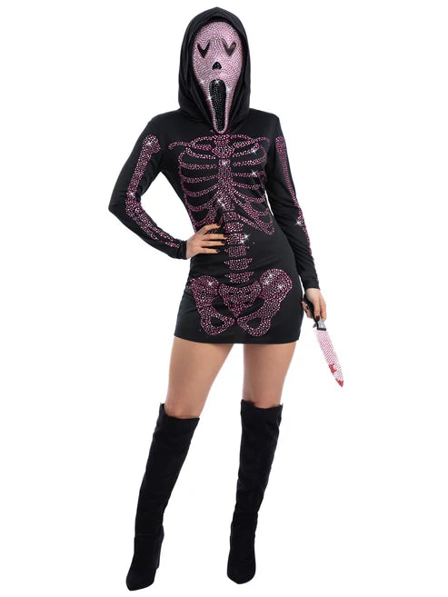 Fever Rhinestone Skeleton Costume 1