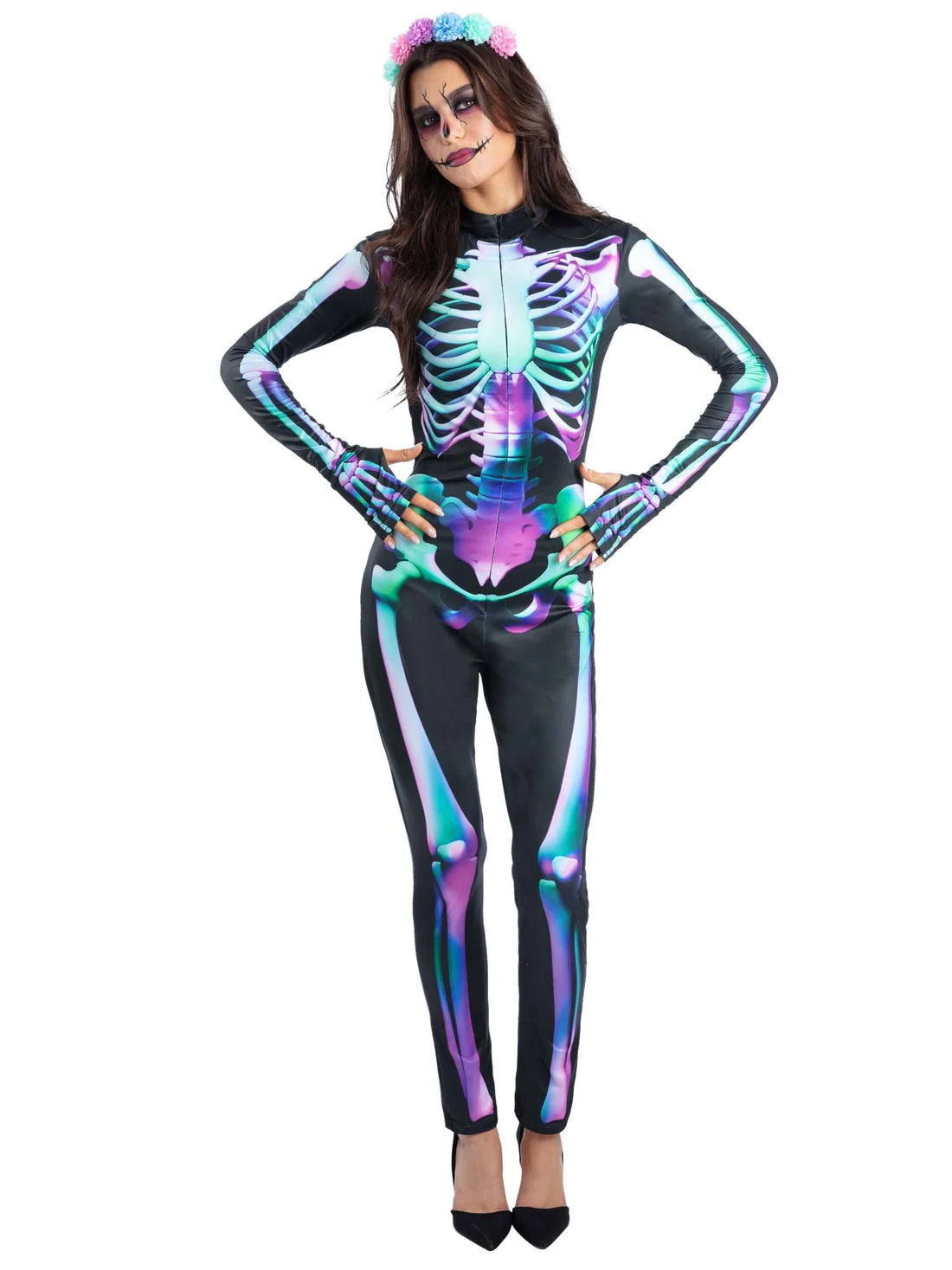 Bright Bones Skeleton Costume 2