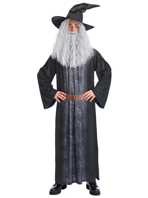 Sorcerer Costume Robe Belt and Hat for Men 1