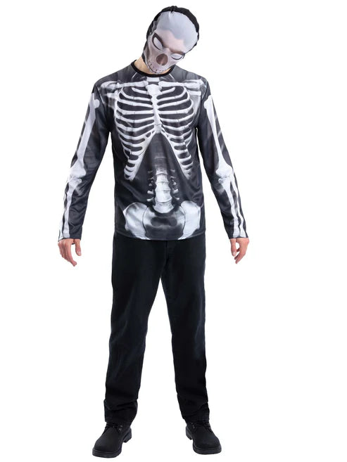 Skeleton Instant Kit Top and Balaclava Mask 1