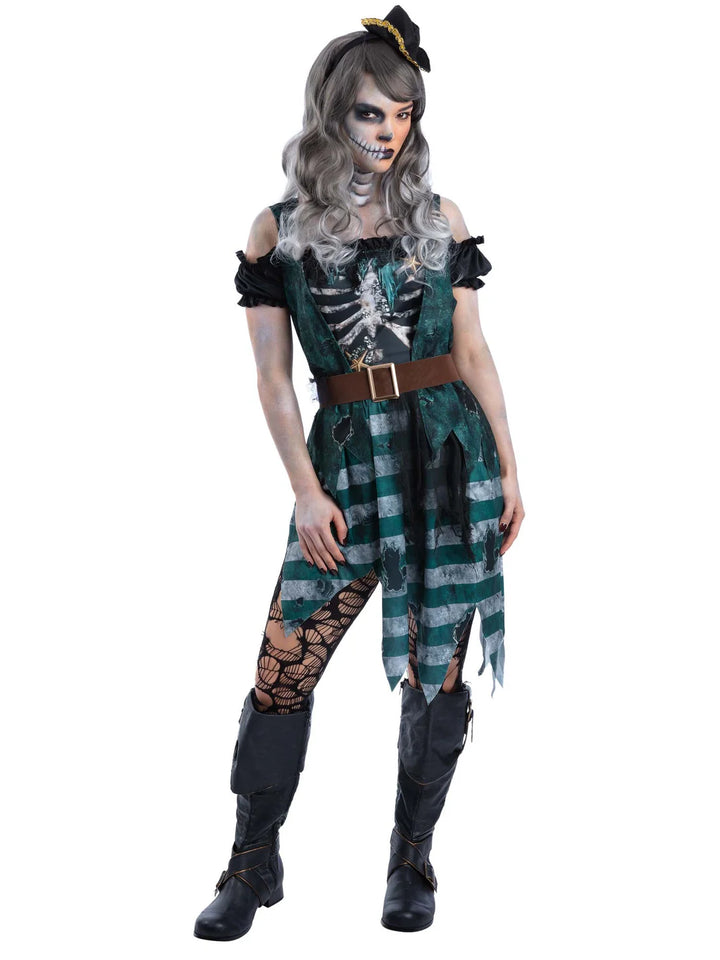 Skeleton Pirate Buccaneer Costume 2