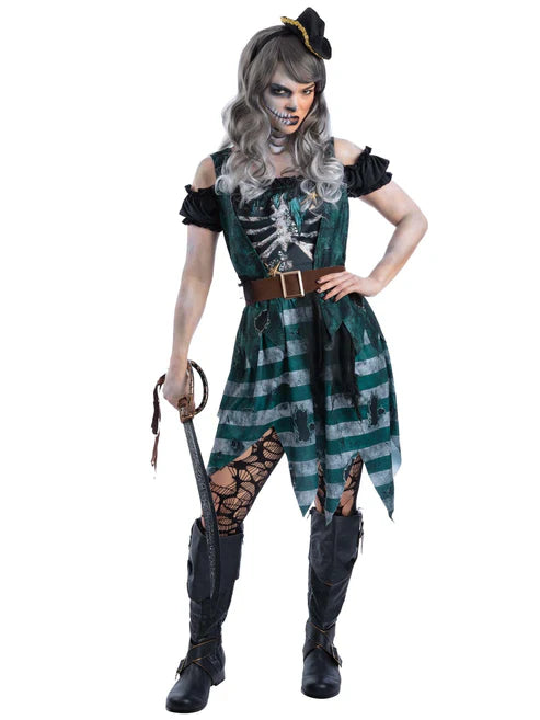 Skeleton Pirate Buccaneer Costume 1