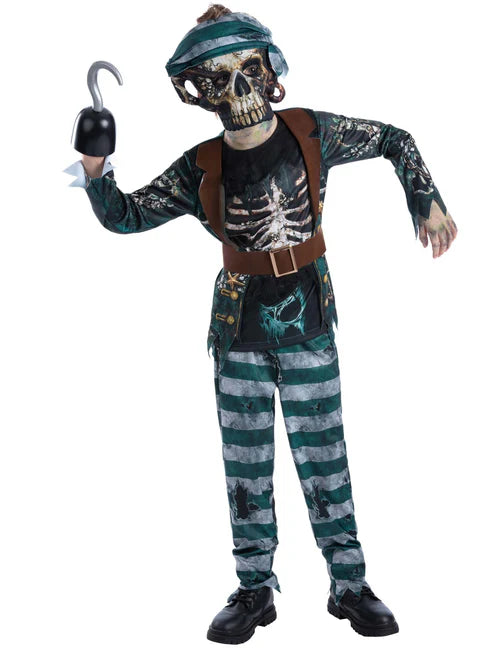 Skeleton Pirate Deck Hand Costume for Kids 1