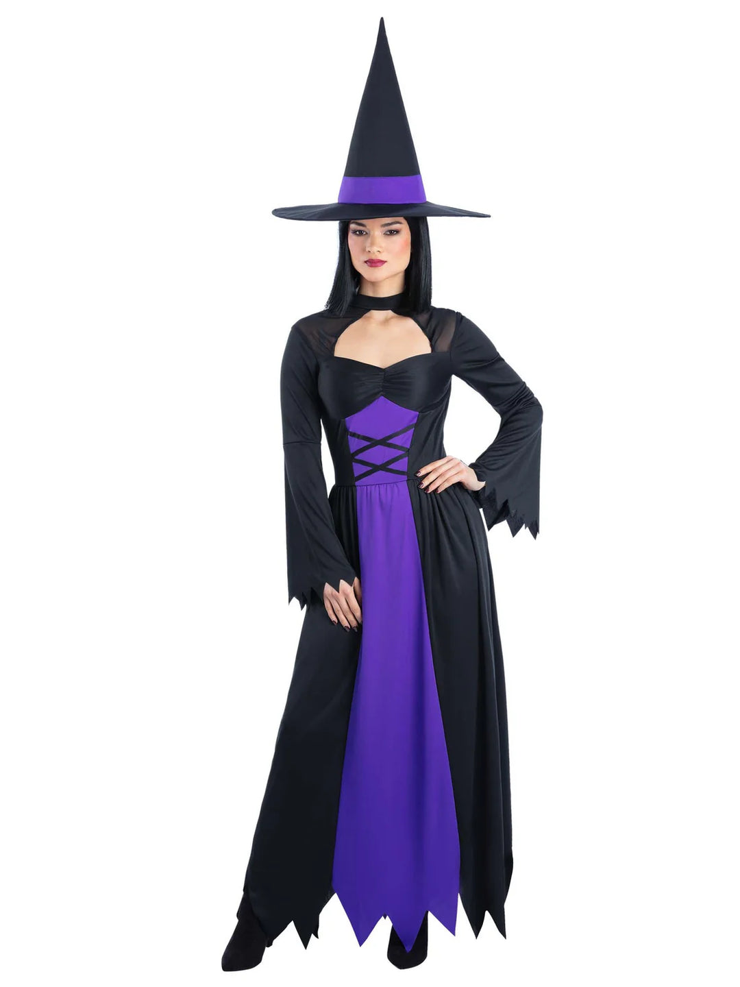Bewitched Costume Purple Dress and Hat for Women 1
