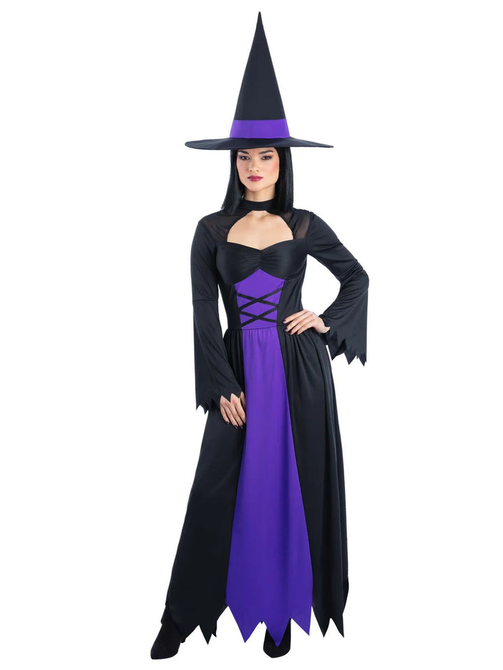 Bewitched Costume Purple Dress and Hat for Women 1