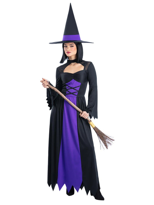 Bewitched Costume Purple Dress and Hat for Women 2