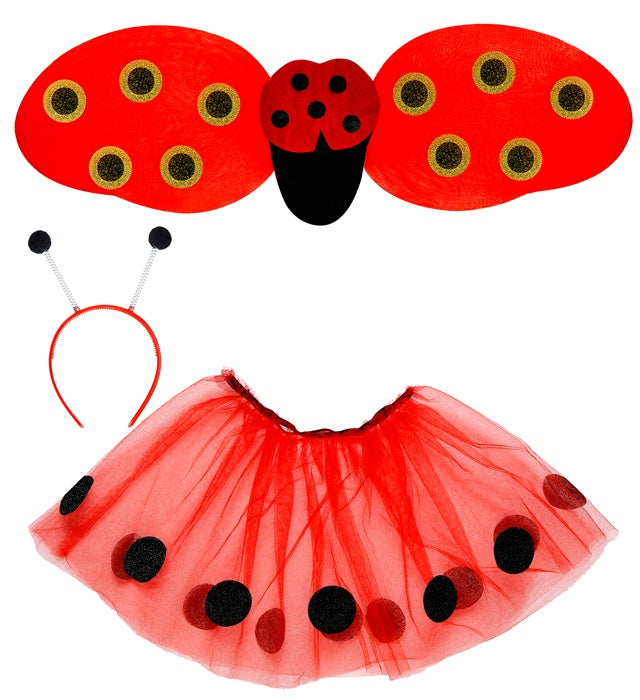 Ladybug Dress-Up Set  Tutu, Wings, Antennas 