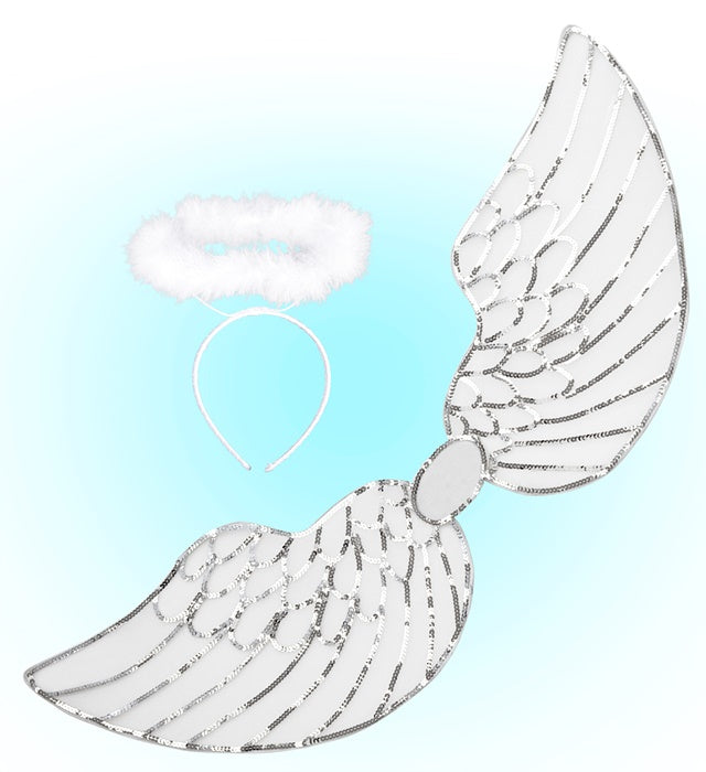 Sequin Angel Dress-Up Set  Wings, Halo 
