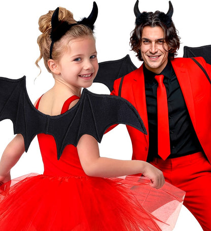 Black Devil Dress-Up Set  Wings, Horns 