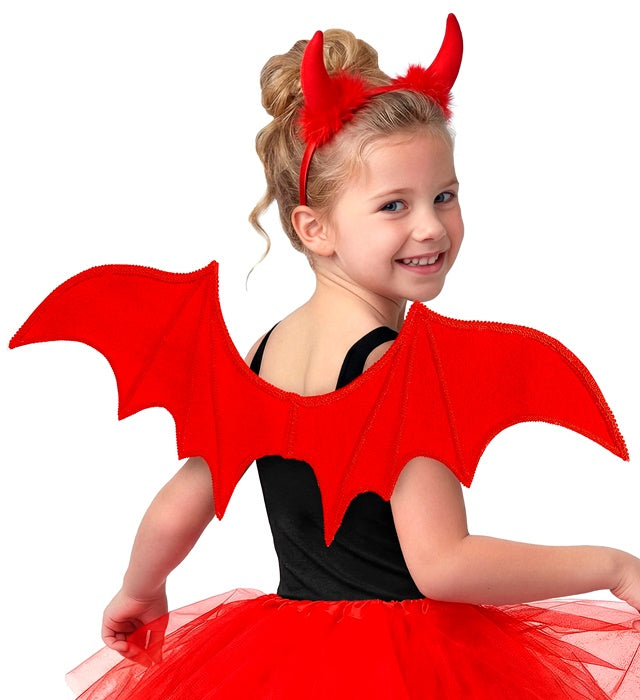 Red Devil Dress-Up Set  Wings, Horns 