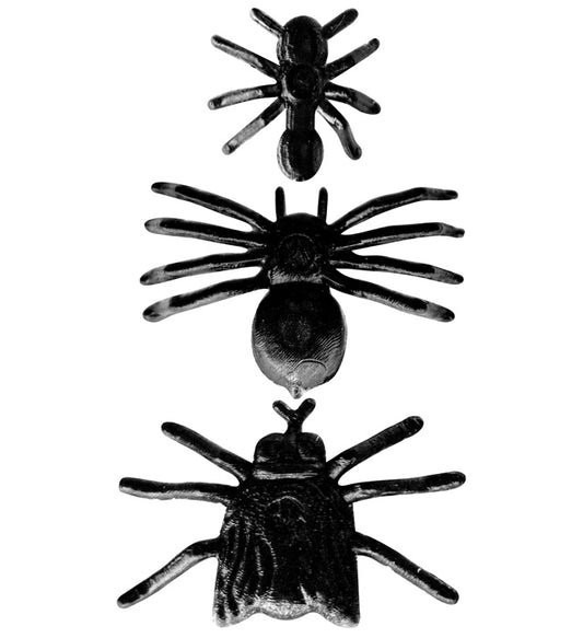 Set Of 50 Ants, 25 Spiders And 25Flies