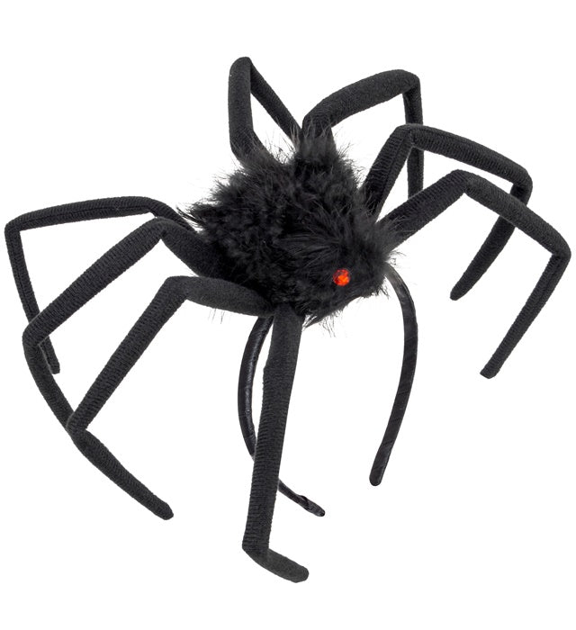 Bendable Hairy Spider Headdress 50 Cm