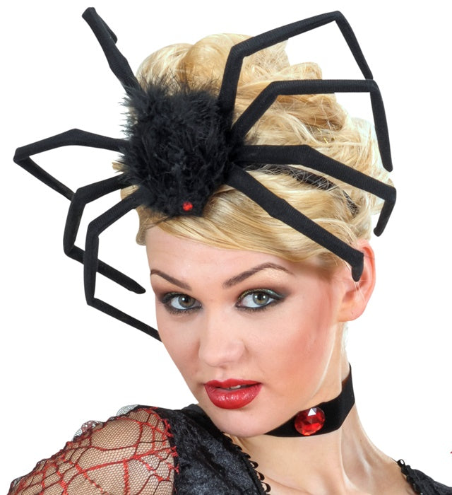 Bendable Hairy Spider Headdress 50 Cm