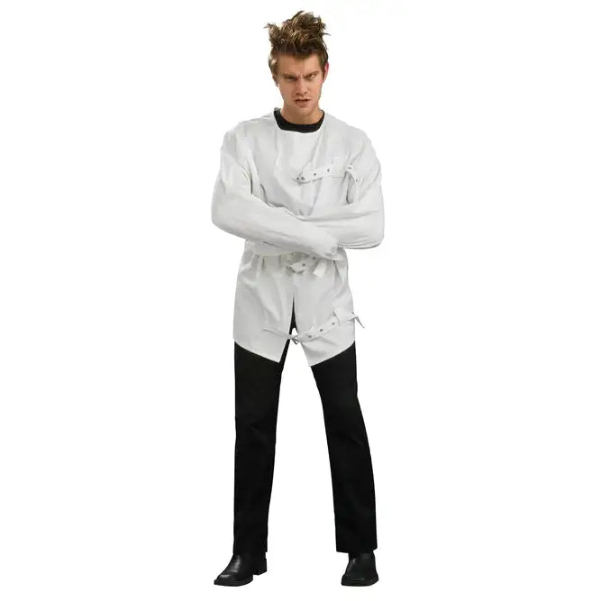 Adult Straight Jacket Insane Asylum Costume 1