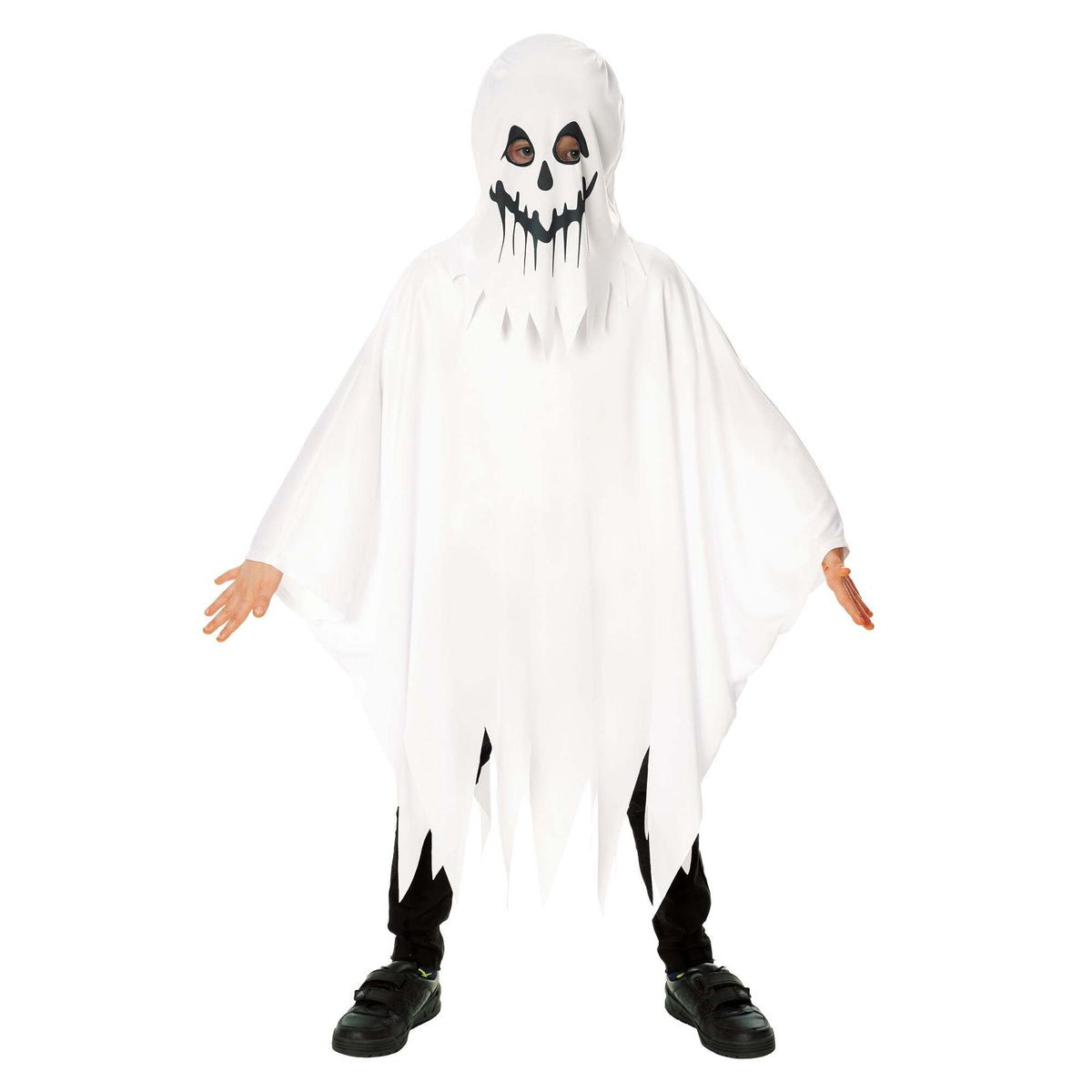 Child Ghost Costume Poncho 1