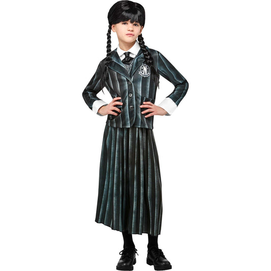Wednesday Addams Costume Girls Nevermore School Uniform 1